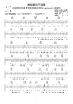 《想说爱你不容易》吉他曲谱C调编配 - 王志文,江珊 - 国语吉他谱 - 歌曲原调调_微谱库