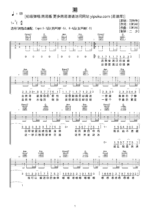 吉他谱《溯》- 全曲入门版伴奏曲谱 - 国语版 - 拍子4/4拍 - 选调C调 - 马吟吟六线谱_微谱库