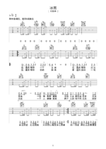 吉他谱《冰雨》- 全曲入门版伴奏曲谱 - 国语版 - 拍子4/4拍 - 选调G调 - 刘德华六线谱_微谱库