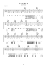 吉他谱《这么近这么远》- 全曲入门版伴奏曲谱 - 国语版 - 拍子4/4拍 - 选调G调 - 张学友六线谱_微谱库