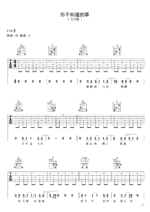 吉他谱《你不知道的事》- 全曲入门版伴奏曲谱 - 国语版 - 拍子4/4拍 - 选调G调 - 王力宏六线谱_微谱库