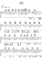 吉他谱《王招君》- 全曲入门版伴奏曲谱 - 国语版 - 拍子4/4拍 - 选调Eb调 - 任素汐六线谱_微谱库