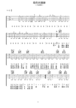 吉他谱《隐形的翅膀》- 全曲入门版伴奏曲谱 - 国语版 - 拍子4/4拍 - 选调C调 - 张韶涵六线谱_微谱库